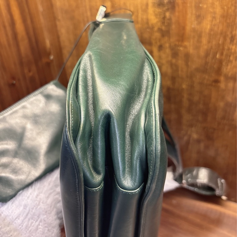 Bally 綠色皮革斜挎包-7