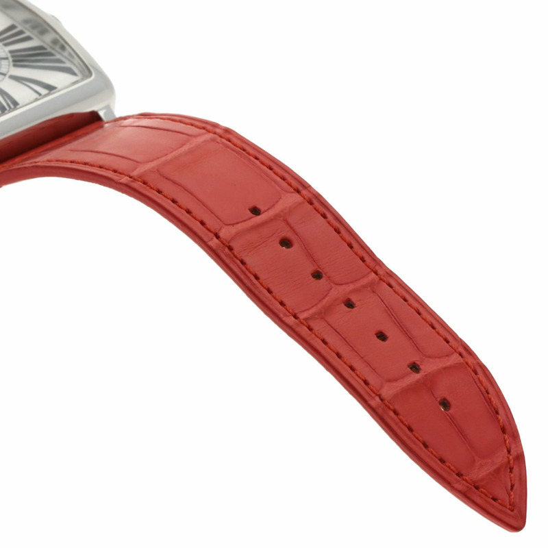 Franck Muller 6002MQZ Master Square 女士腕錶,不鏽鋼錶帶搭配皮革錶帶-8