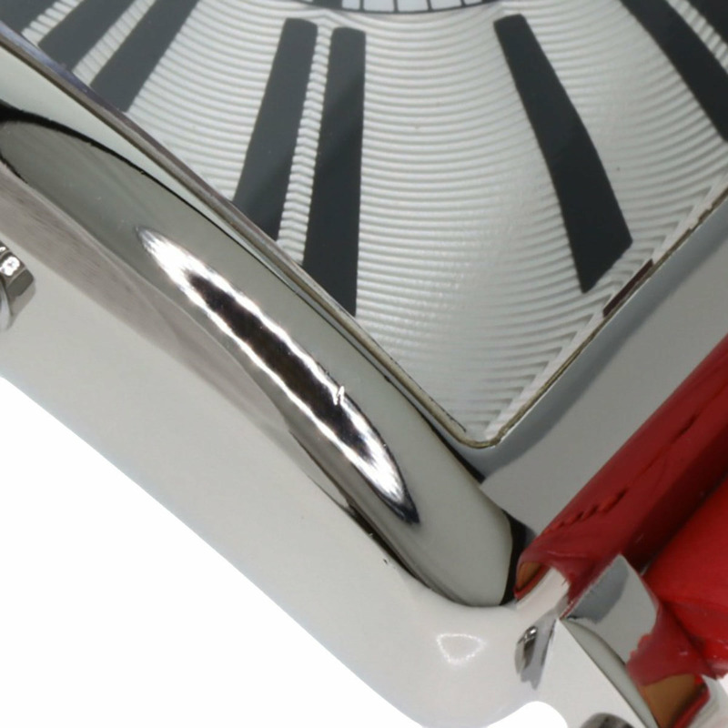 Franck Muller 6002MQZ Master Square 女士腕錶,不鏽鋼錶帶搭配皮革錶帶-16
