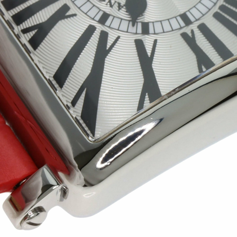 Franck Muller 6002MQZ Master Square 女士腕錶,不鏽鋼錶帶搭配皮革錶帶-19