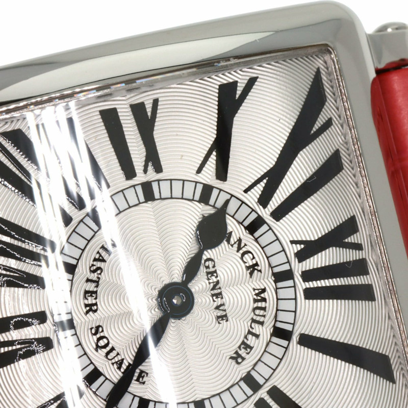 Franck Muller 6002MQZ Master Square 女士腕錶,不鏽鋼錶帶搭配皮革錶帶-24