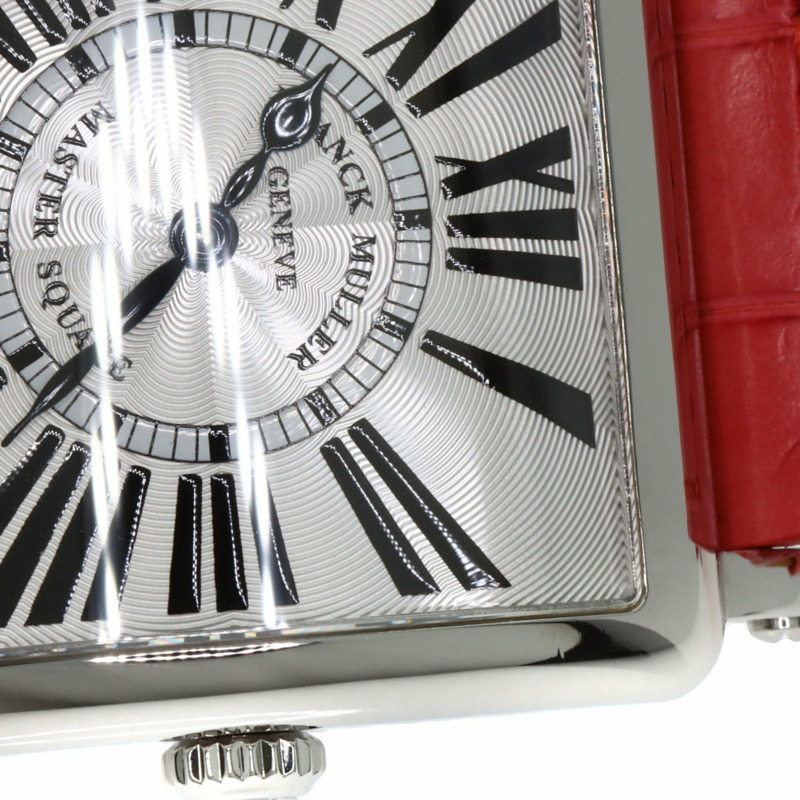 Franck Muller 6002MQZ Master Square 女士腕錶,不鏽鋼錶帶搭配皮革錶帶-25