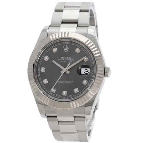 勞力士 116334G Datejust II 10P 鑲鑽腕錶 不鏽鋼/SS/18K 白金 男款 ROLEX