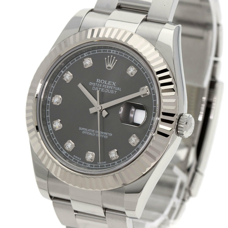 勞力士 116334G Datejust II 10P 鑲鑽腕錶 不鏽鋼/SS/18K 白金 男款 ROLEX-2