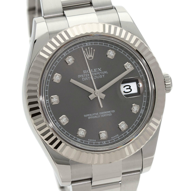 勞力士 116334G Datejust II 10P 鑲鑽腕錶 不鏽鋼/SS/18K 白金 男款 ROLEX-3