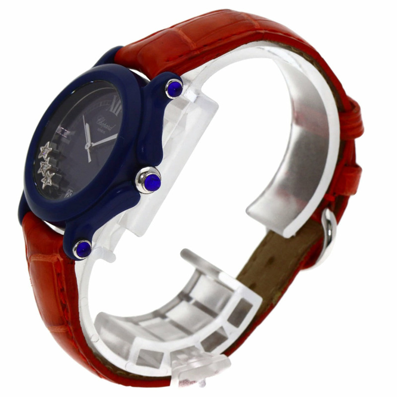 蕭邦 27/7778 Happy Star 三鑽腕錶,限量版 1000 枚,塑膠/皮革錶帶,女士款-1