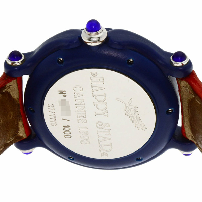 蕭邦 27/7778 Happy Star 三鑽腕錶,限量版 1000 枚,塑膠/皮革錶帶,女士款-6