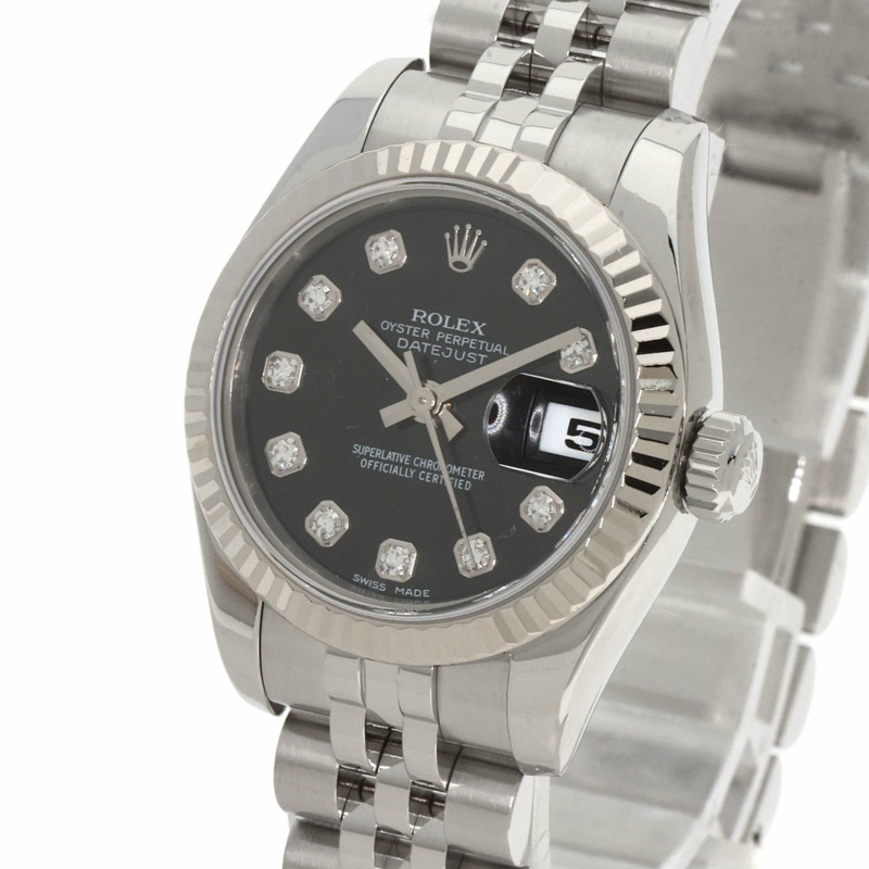 勞力士 179174G Datejust 女士十鑽腕錶,精鋼/SS/18K 白金材質-2