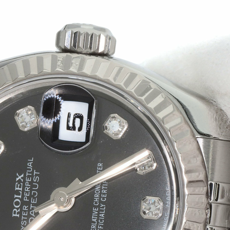 勞力士 179174G Datejust 女士十鑽腕錶,精鋼/SS/18K 白金材質-28