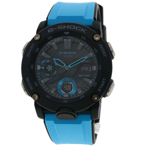 卡西歐 GA-2000 G-Shock 男士手錶，碳纖維/樹脂