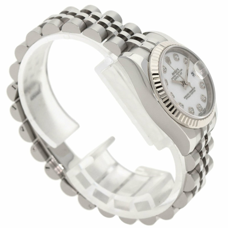 勞力士 179174G Datejust 女士十鑽腕錶,精鋼/SS/18K 白金材質-1