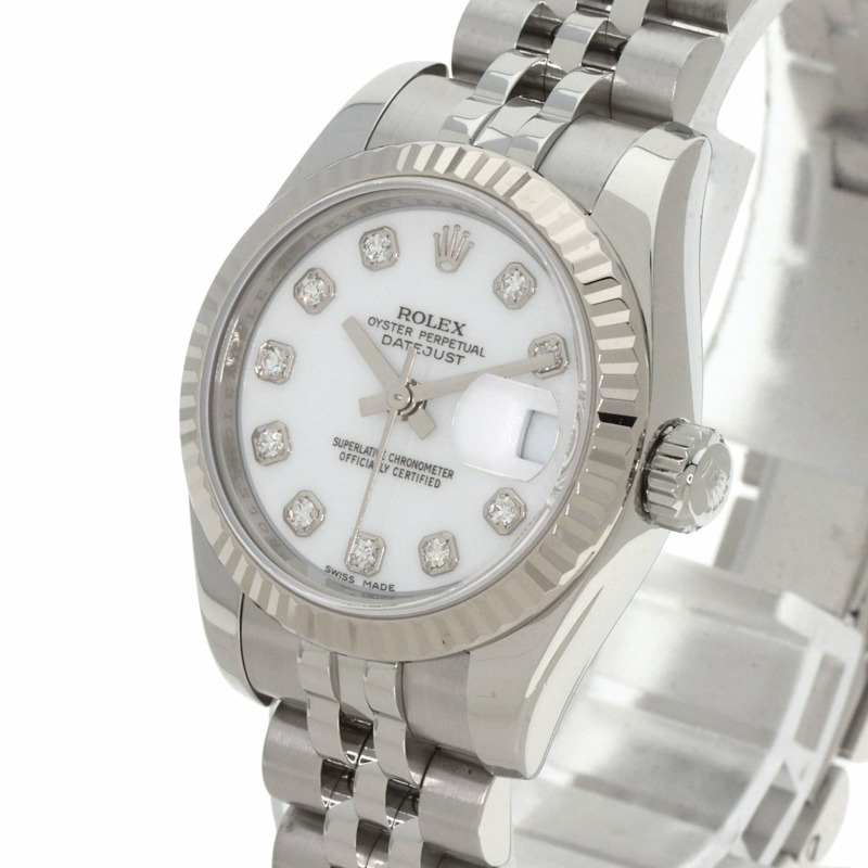 勞力士 179174G Datejust 女士十鑽腕錶,精鋼/SS/18K 白金材質-2