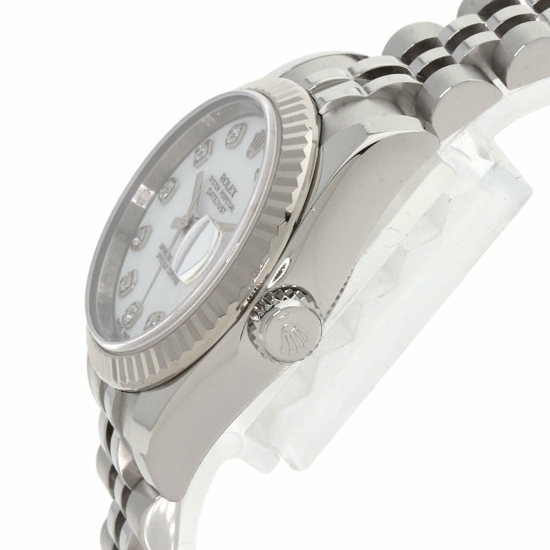 勞力士 179174G Datejust 女士十鑽腕錶,精鋼/SS/18K 白金材質-4