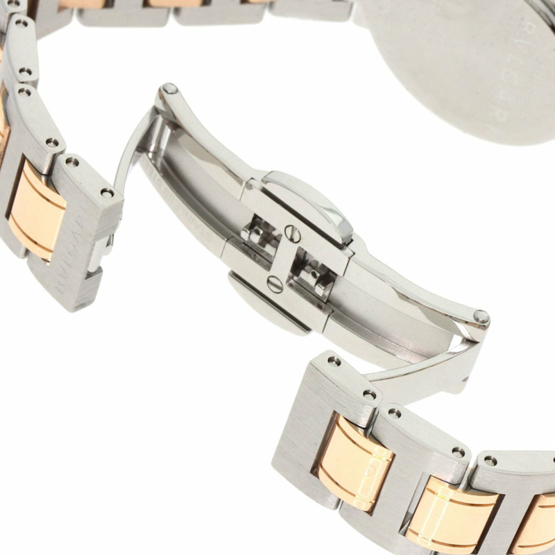 寶格麗 BBP23SG 12P 鑲鑽腕錶 不鏽鋼/SS x 18K鍍金 女士-7