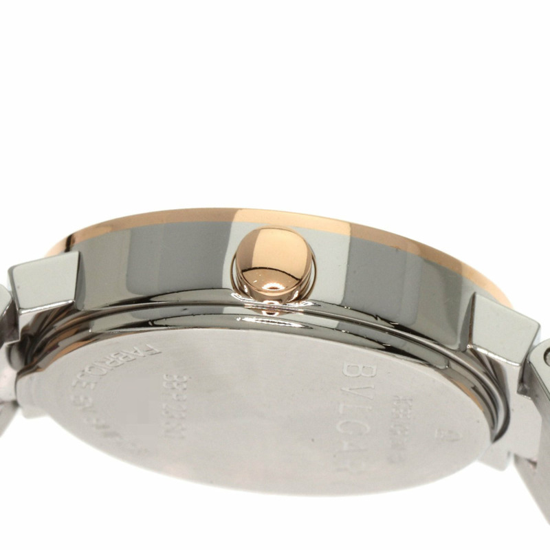 寶格麗 BBP23SG 12P 鑲鑽腕錶 不鏽鋼/SS x 18K鍍金 女士-8