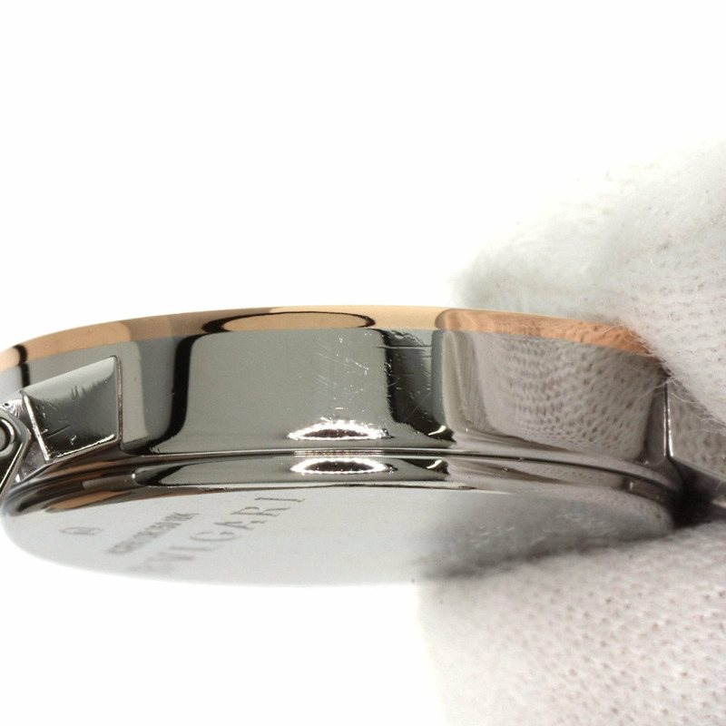 寶格麗 BBP23SG 12P 鑲鑽腕錶 不鏽鋼/SS x 18K鍍金 女士-12