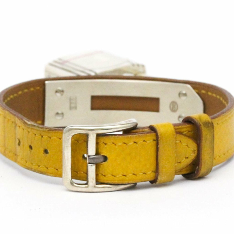 愛馬仕 Kelly 女士腕錶,銀色 925 皮革錶帶,石英機芯-4