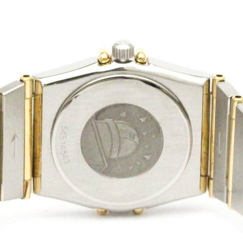 歐米茄星座系列18K金精鋼女錶795.1080拋光款-5