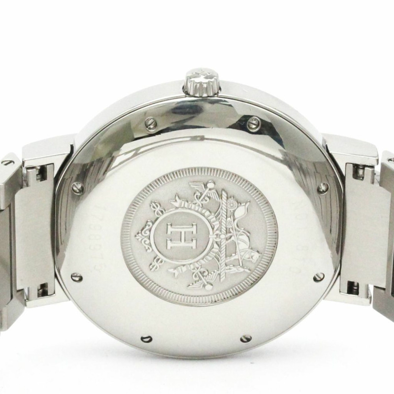 愛馬仕 Nomade 不鏽鋼自動石英男士腕錶 NO1.810 拋光-5