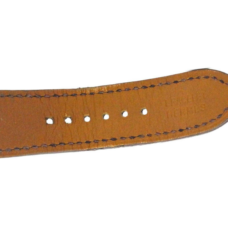 愛馬仕 H Wach 精鋼皮革石英男士腕錶 HH1.810 拋光-6