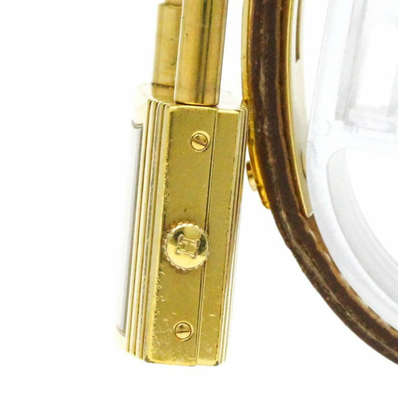 愛馬仕 Kelly 女士腕錶,鍍金皮革錶帶,石英機芯-3