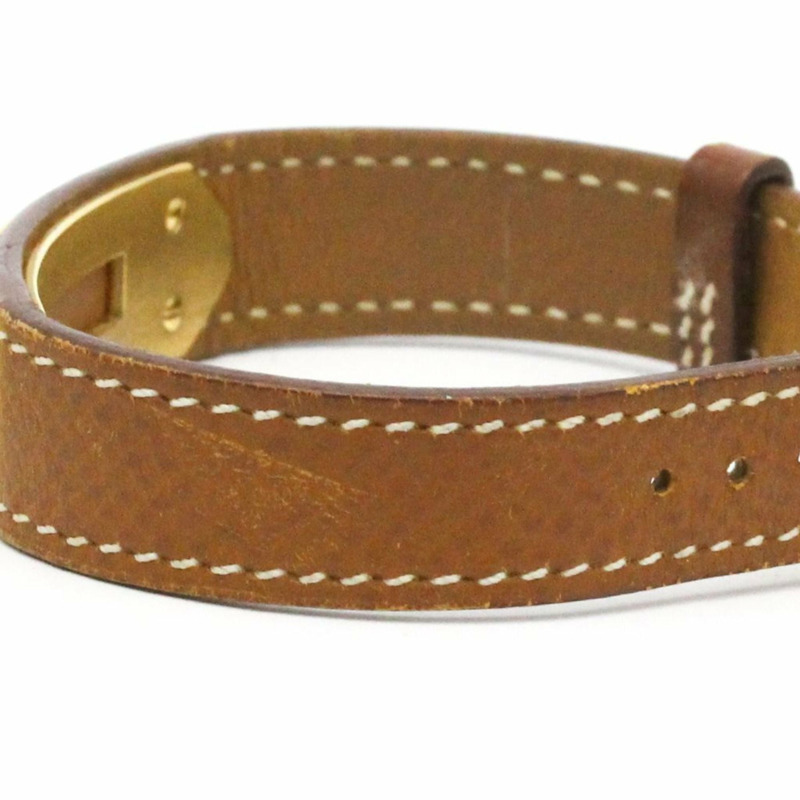 愛馬仕 Kelly 女士腕錶,鍍金皮革錶帶,石英機芯-2