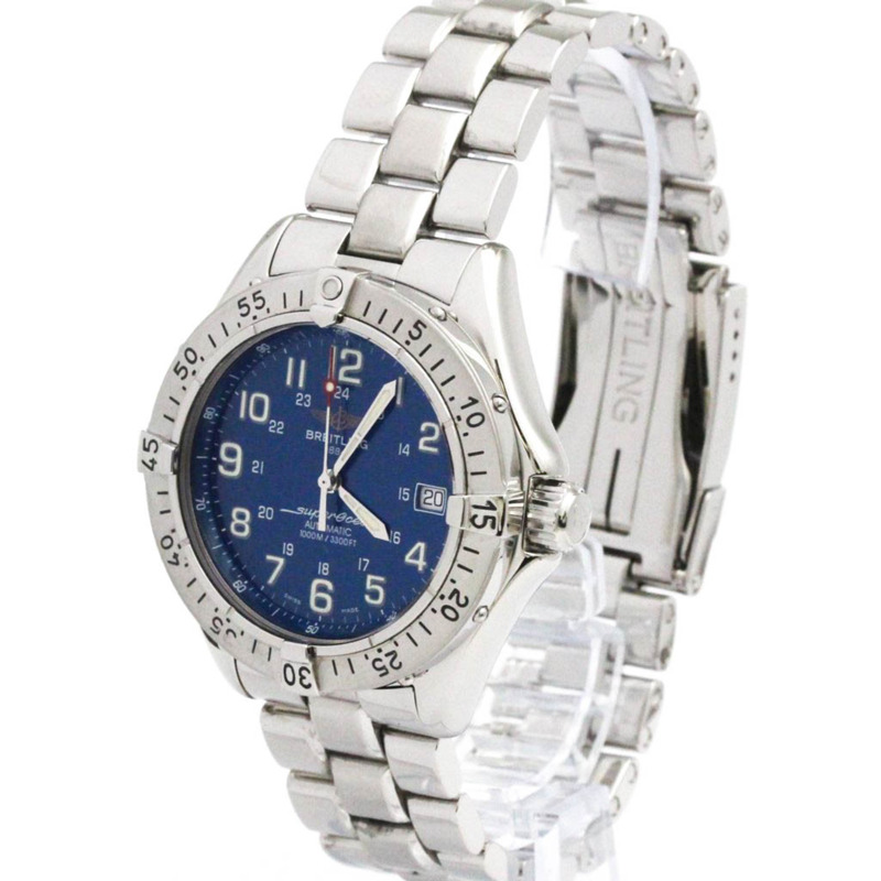 百年靈超級海洋系列精鋼自動男士腕錶 A17340 拋光-1