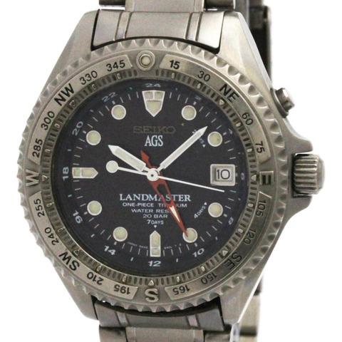 精工 Kinetic 鈦金屬男士腕錶 5M45-6A00