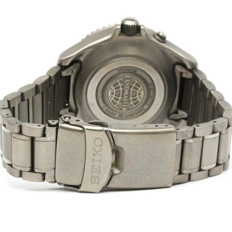 精工 Kinetic 鈦金屬男士腕錶 5M45-6A00-4