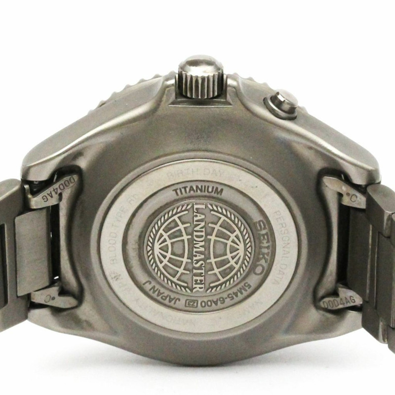 精工 Kinetic 鈦金屬男士腕錶 5M45-6A00-6