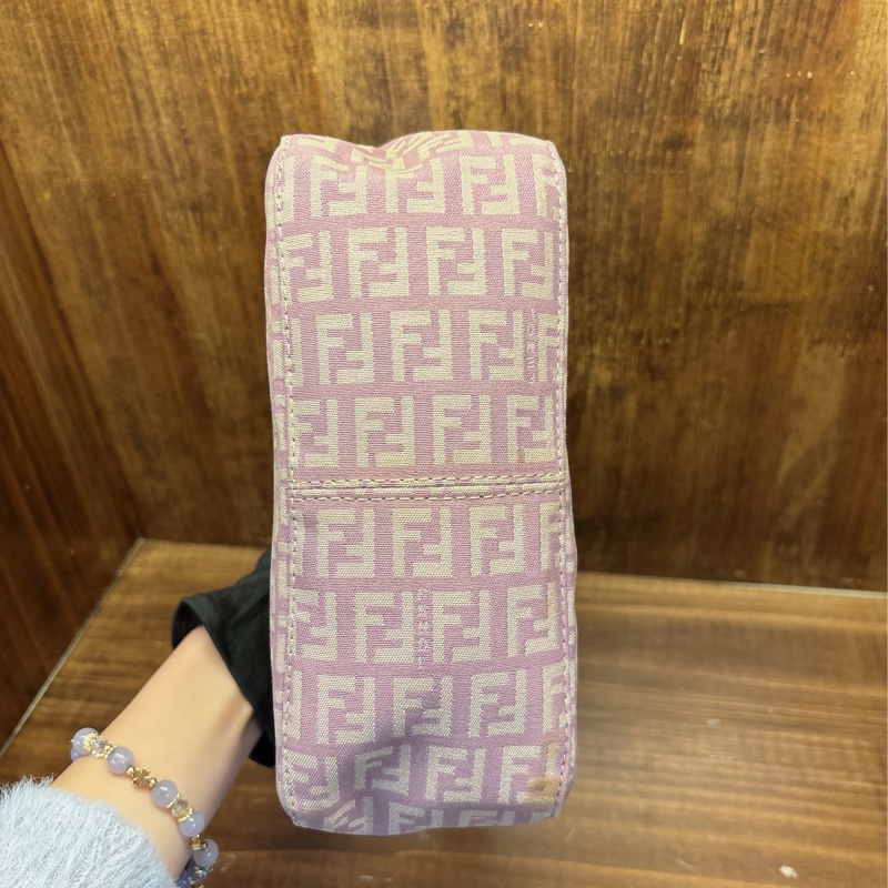 Fendi 粉色 FF 標誌手提包-2