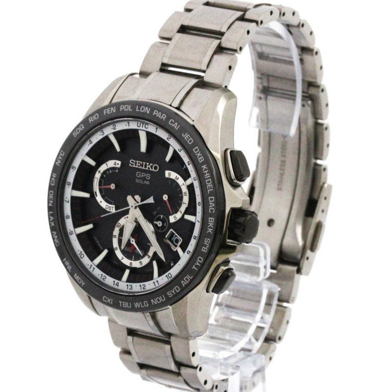 精工 Astron 陶瓷鋼電波控制太陽能男士手錶 SBXB051(8X53-0AD0)-1