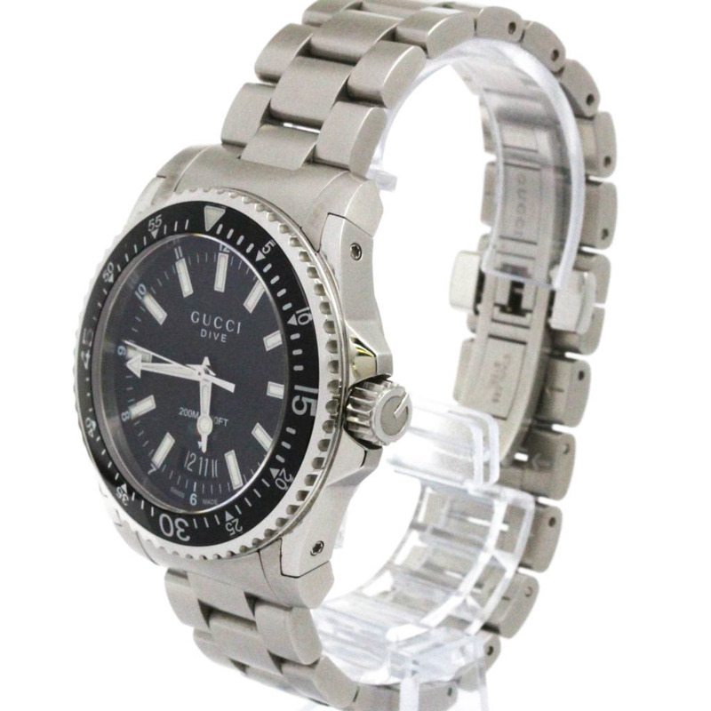 GUCCI 潛水不鏽鋼石英男士腕錶 YA136301A 136.3-1