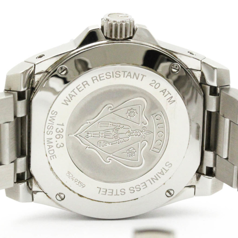 GUCCI 潛水不鏽鋼石英男士腕錶 YA136301A 136.3-6