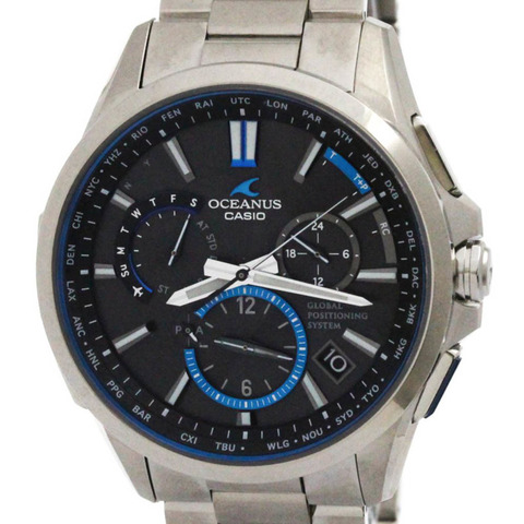 卡西歐 Oceanus GPS 電波控制太陽能鈦金屬男士手錶 OCW-G1100T-1AJF