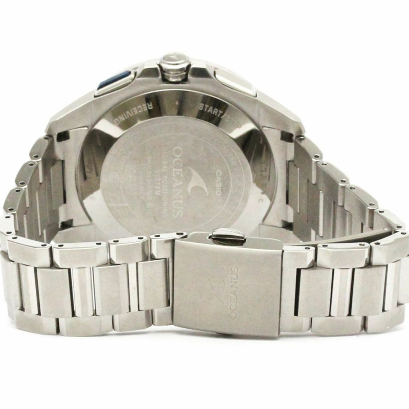卡西歐 Oceanus GPS 電波控制太陽能鈦金屬男士手錶 OCW-G1100T-1AJF-4