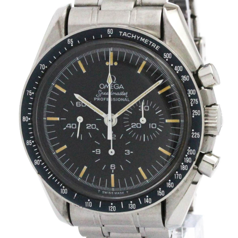 歐米茄超霸專業計時錶第四代棕色錶盤男士腕錶 145.022 拋光-0