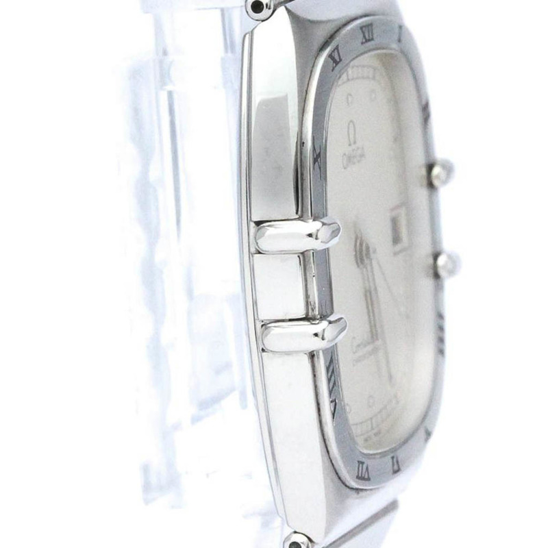 拋光歐米茄星座系列不鏽鋼石英男士腕錶 BF564595-7