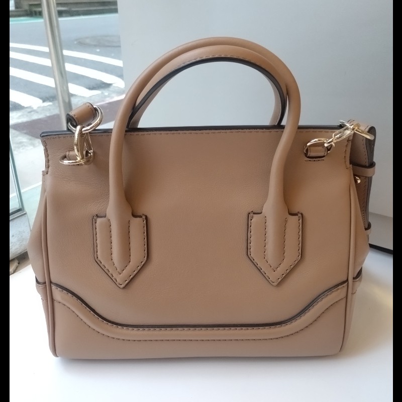 Versace 駝色皮革梅杜莎釦兩用包-2