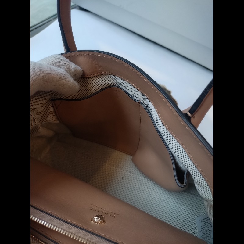 Versace 駝色皮革梅杜莎釦兩用包-13