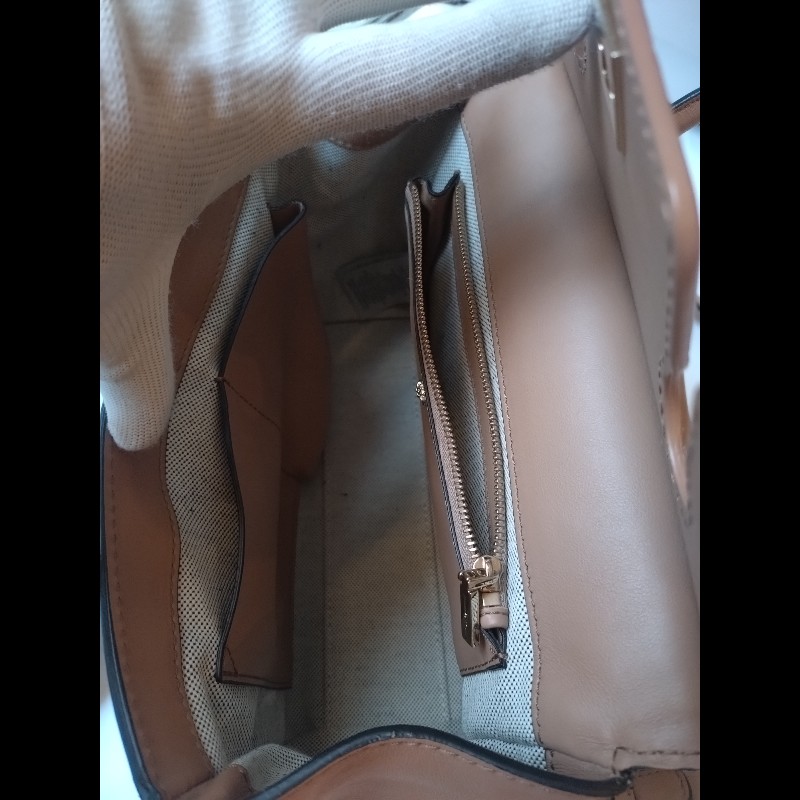 Versace 駝色皮革梅杜莎釦兩用包-16