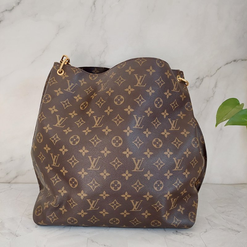 LV M40781 Metis hobo 🌈現貨實拍🌈經典花紋時尚兩用購物包(附購證正本)-17