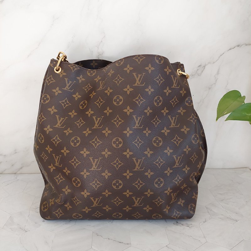 LV M40781 Metis hobo 🌈現貨實拍🌈經典花紋時尚兩用購物包(附購證正本)-18