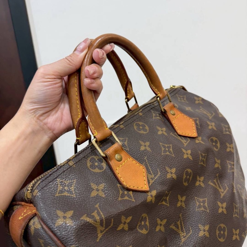 LV 路易威登 老花 speedy 30 手提包 斜背包 側背包 肩背包-1
