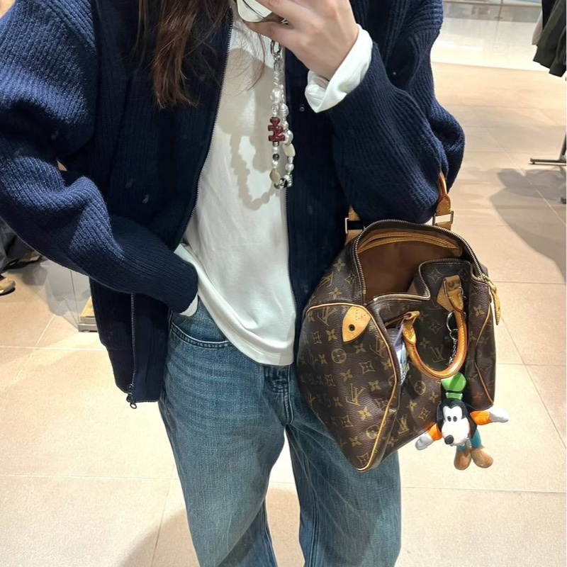 LV 路易威登 老花 speedy 30 手提包 斜背包 側背包 肩背包-3