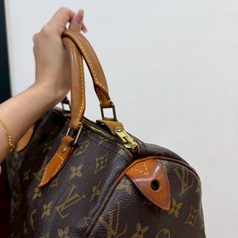 LV 路易威登 老花 speedy 30 手提包 斜背包 側背包 肩背包-8