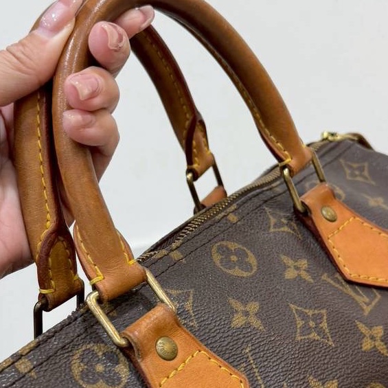 LV 路易威登 老花 speedy 30 手提包 斜背包 側背包 肩背包-30