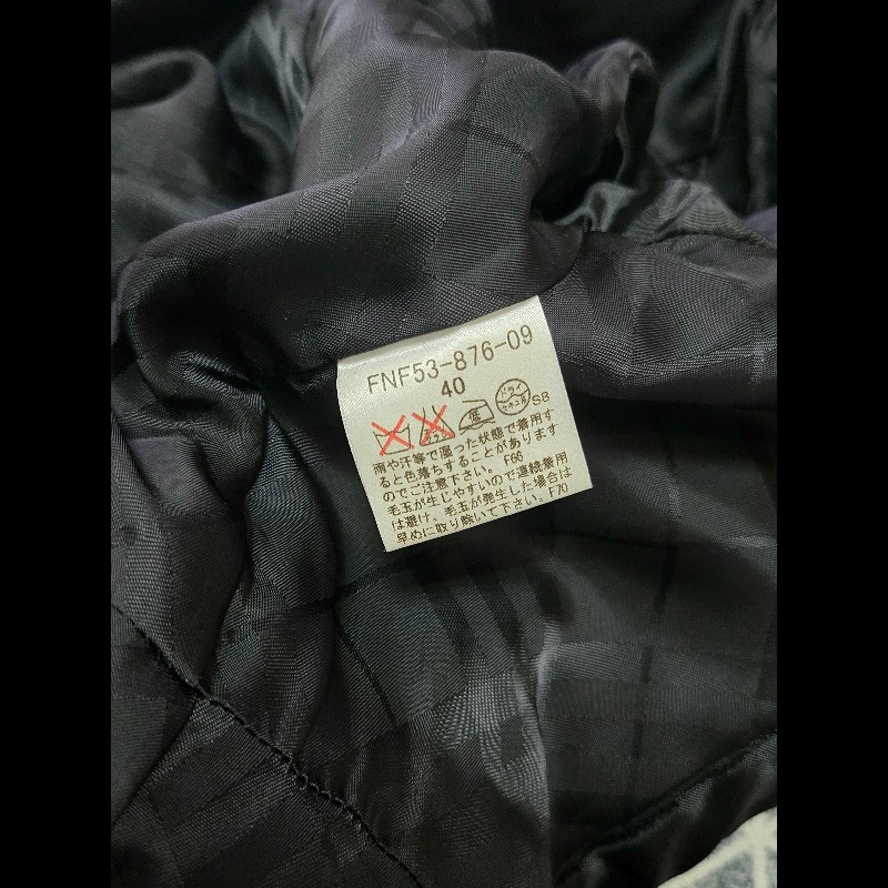 Burberry Blue Label 40號 日本限定 黑色修身羊毛大衣-12