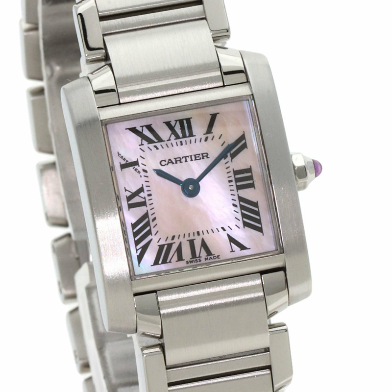 卡地亞 Tank Française SM 女士腕錶 W51028Q3 精鋼/SS-3