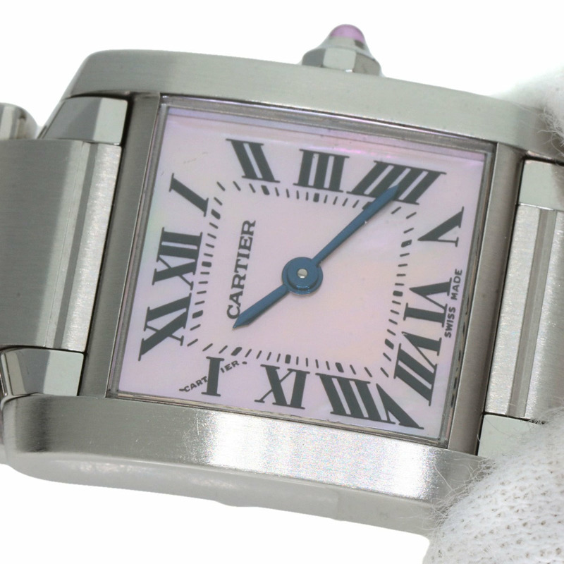 卡地亞 Tank Française SM 女士腕錶 W51028Q3 精鋼/SS-23